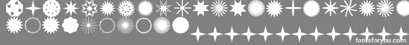 StarTimeJl Font – White Fonts on Gray Background