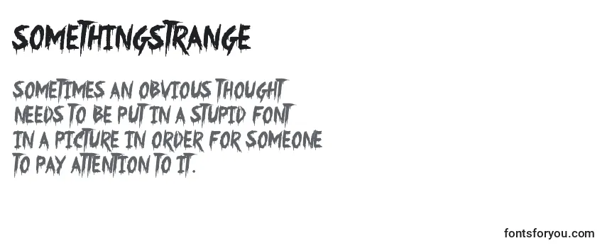 Review of the SomethingStrange Font