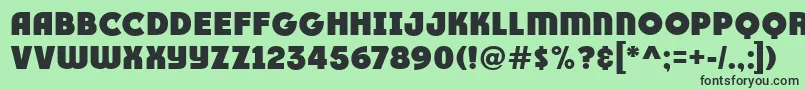 Race1BranntPlusNcv Font – Black Fonts on Green Background