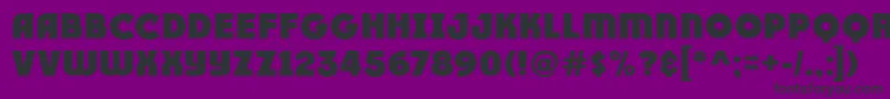 Race1BranntPlusNcv Font – Black Fonts on Purple Background