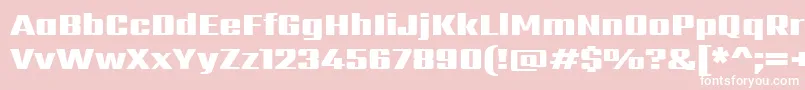 SarpanchBlack Font – White Fonts on Pink Background