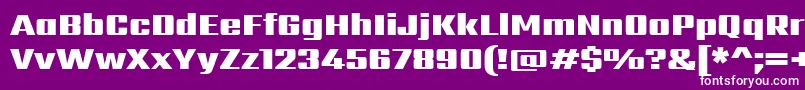 SarpanchBlack Font – White Fonts on Purple Background