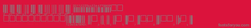 Upcp36tt Font – Gray Fonts on Red Background