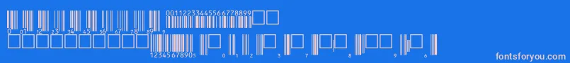 Upcp36tt Font – Pink Fonts on Blue Background