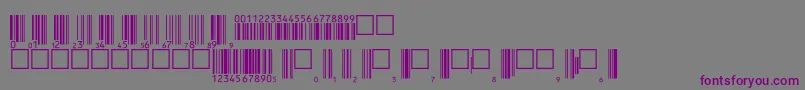 Upcp36tt Font – Purple Fonts on Gray Background