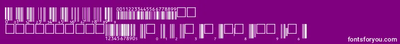 Upcp36tt Font – White Fonts on Purple Background