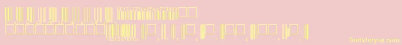 Upcp36tt Font – Yellow Fonts on Pink Background
