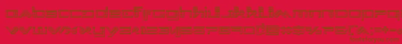Police Xephyrchrome – polices brunes sur fond rouge