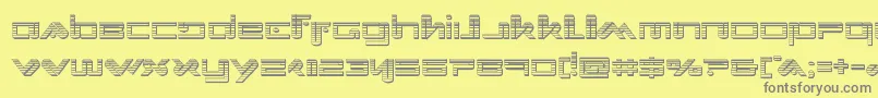 Xephyrchrome Font – Gray Fonts on Yellow Background