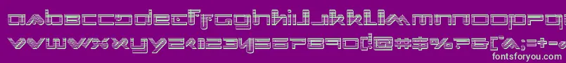 Xephyrchrome Font – Green Fonts on Purple Background