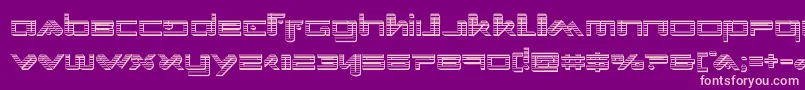 Xephyrchrome Font – Pink Fonts on Purple Background