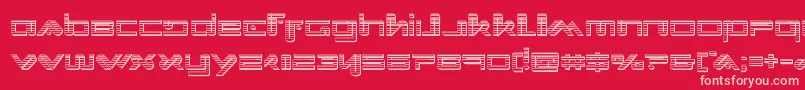 Xephyrchrome Font – Pink Fonts on Red Background