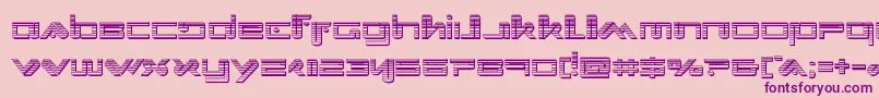 Xephyrchrome Font – Purple Fonts on Pink Background