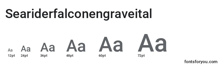 Seariderfalconengraveital Font Sizes