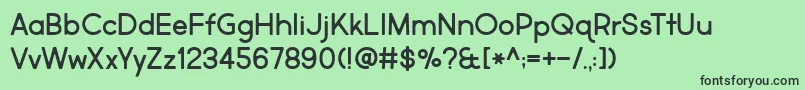 MarketFresh Font – Black Fonts on Green Background