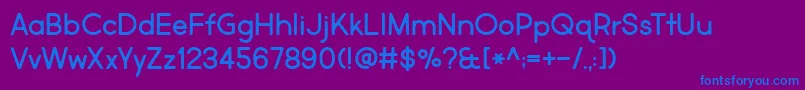MarketFresh Font – Blue Fonts on Purple Background