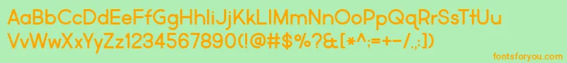 MarketFresh Font – Orange Fonts on Green Background