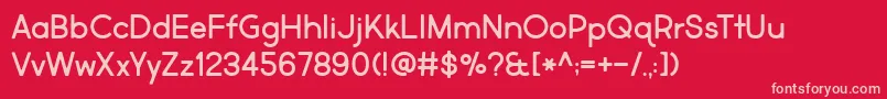 MarketFresh Font – Pink Fonts on Red Background