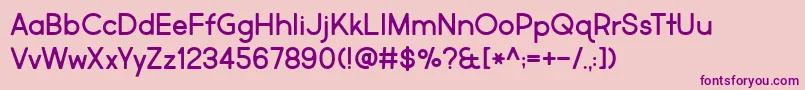 MarketFresh Font – Purple Fonts on Pink Background