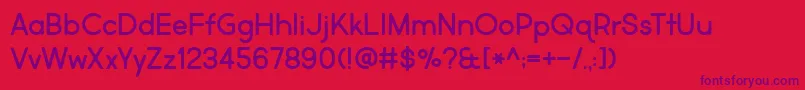 MarketFresh Font – Purple Fonts on Red Background