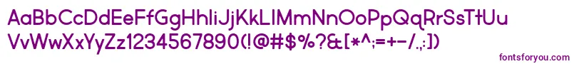 MarketFresh Font – Purple Fonts on White Background