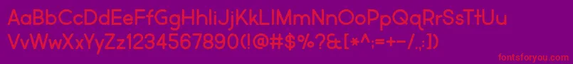 MarketFresh Font – Red Fonts on Purple Background