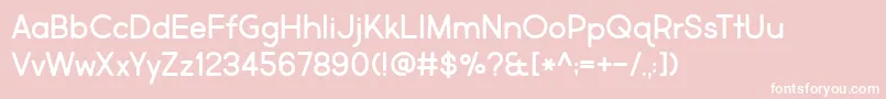 MarketFresh Font – White Fonts on Pink Background