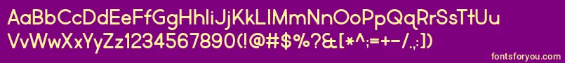 MarketFresh Font – Yellow Fonts on Purple Background