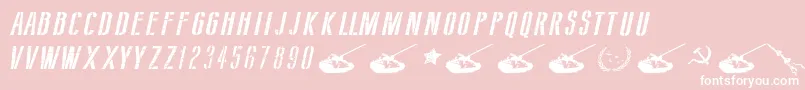 More about SovietStyleItalic Font SovietStyleItalic Font – White Fonts on Pink Background