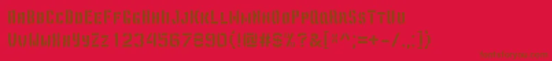 DepottrapharetRegular Font – Brown Fonts on Red Background
