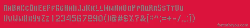 Шрифт DepottrapharetRegular – серые шрифты на красном фоне