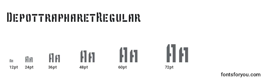 DepottrapharetRegular Font Sizes