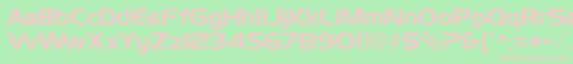 DenmarkRegular Font – Pink Fonts on Green Background