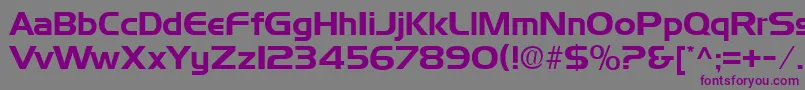 DenmarkRegular Font – Purple Fonts on Gray Background