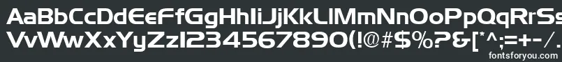 Шрифт DenmarkRegular – белые шрифты