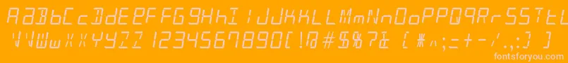 More about Patopian1986 Font Patopian1986 Font – Pink Fonts on Orange Background