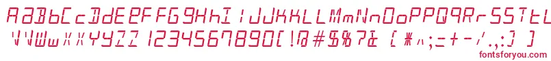 Patopian1986 Font – Red Fonts on White Background