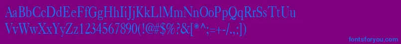 fuente CasquecondensedRegular – Fuentes Azules Sobre Fondo Morado