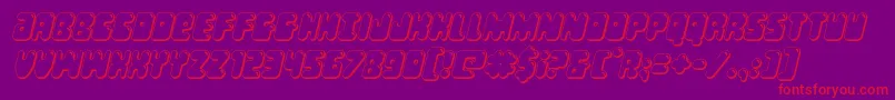 More about Bubblebutt3Dital Font Bubblebutt3Dital Font – Red Fonts on Purple Background