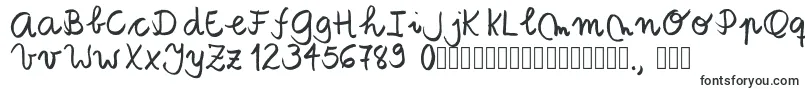 Шрифт Tanaestelbrushscript01Regular – шрифты для стикеров