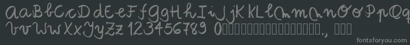 Подробнее о шрифте Tanaestelbrushscript01Regular Шрифт Tanaestelbrushscript01Regular – серые шрифты на чёрном фоне
