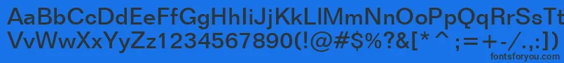 FolioMediumBt Font – Black Fonts on Blue Background