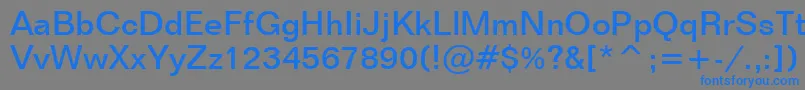 FolioMediumBt Font – Blue Fonts on Gray Background