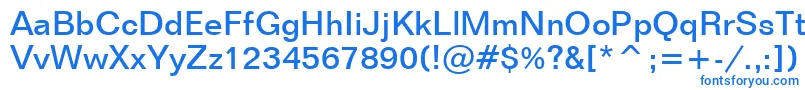 FolioMediumBt Font – Blue Fonts on White Background