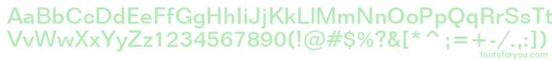 FolioMediumBt Font – Green Fonts on White Background