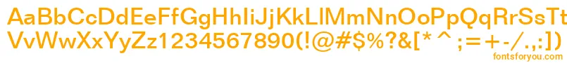 FolioMediumBt Font – Orange Fonts on White Background