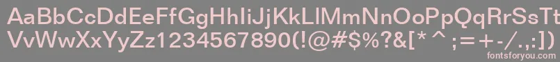FolioMediumBt Font – Pink Fonts on Gray Background