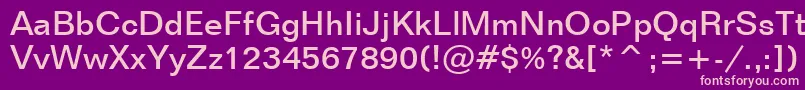 FolioMediumBt Font – Pink Fonts on Purple Background
