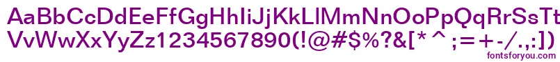 FolioMediumBt Font – Purple Fonts on White Background