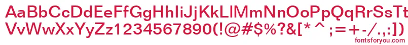 FolioMediumBt Font – Red Fonts on White Background